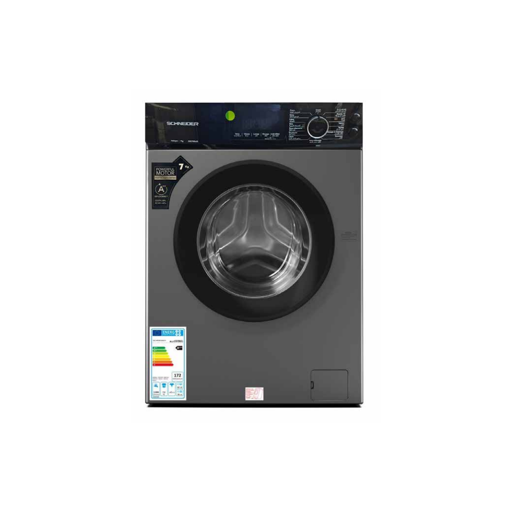 MACHINE A LAVER  SCHNEIDER 7KG 1000 TRS A++ GRIS