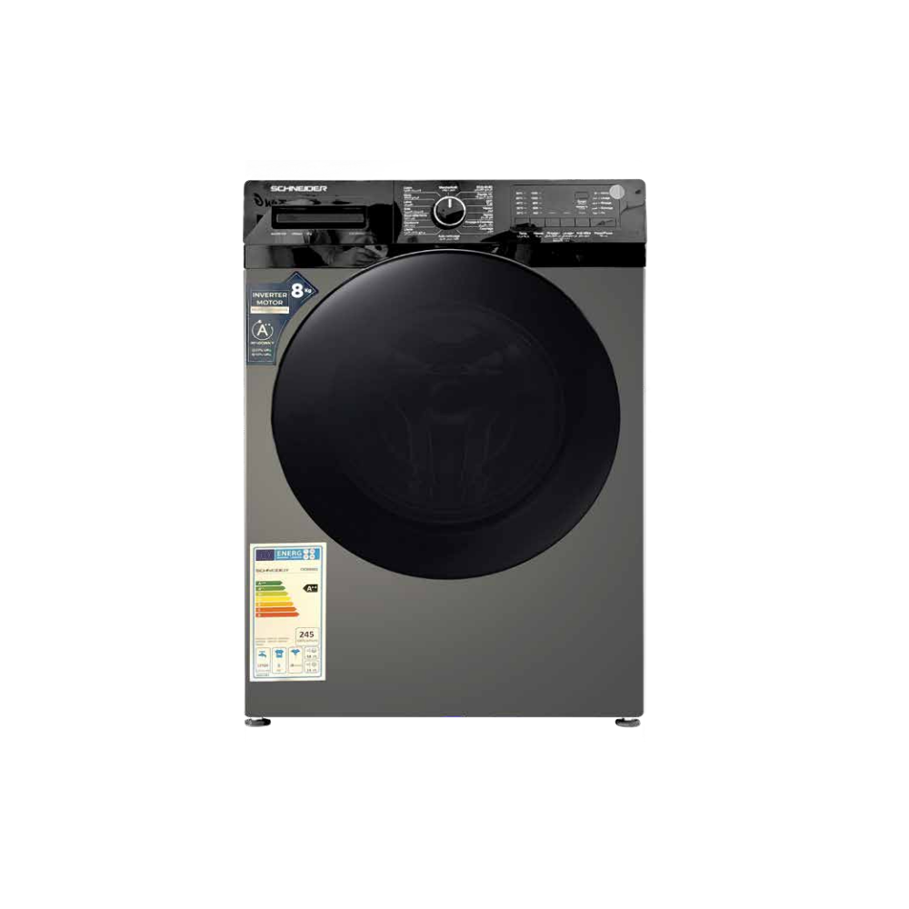 MACHINE A LAVER SCHNEIDER 8KG INVERTER 1200 TRS A++ GRIS