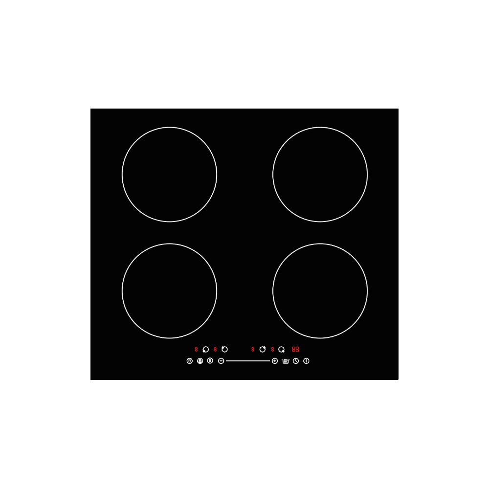 PLAQUE SCHNEIDER 4 ZONES INDUCTION