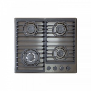 PLAQUE SCHNEIDER 4F 60CM DARK INOX TURBO