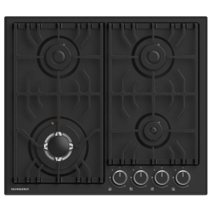 PLAQUE SCHNEIDER 4F 60CM EN FONTE METAL NOIR