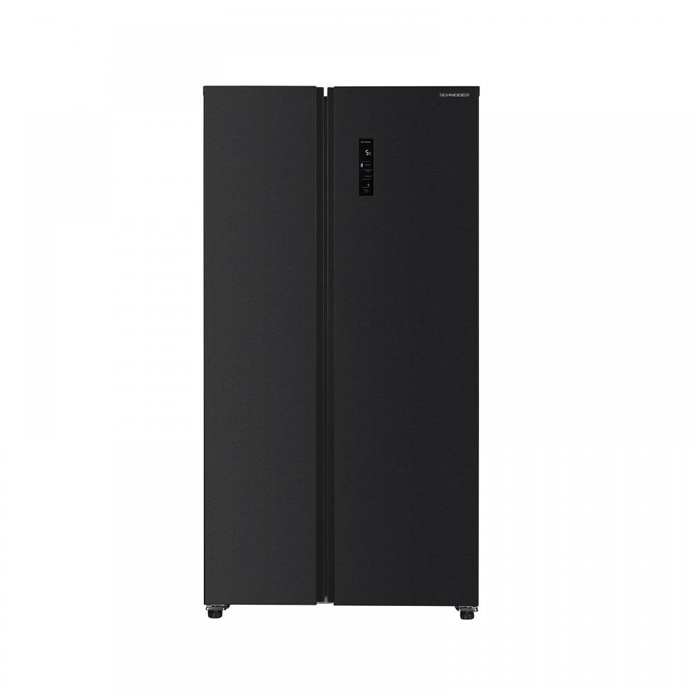 REFRIGERATEUR   SCHNEIDER SIDE BY SIDE 521L NET GRIS NOIR