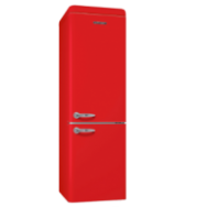 REFRIGERATEUR SCHNEIDER COMBINE 326L ROUGE