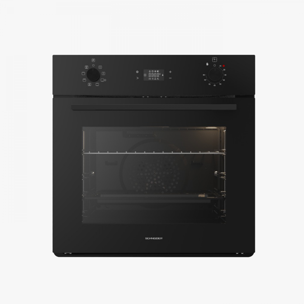 FOUR SCHNEIDER ELECTRIQUE MULTIFONCTION 60CM AVEC AFFICHEUR NOIR